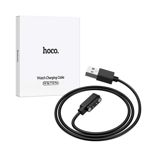 Hoco Wireless Charger for Y10 Pro Smartwatch 60cm Black